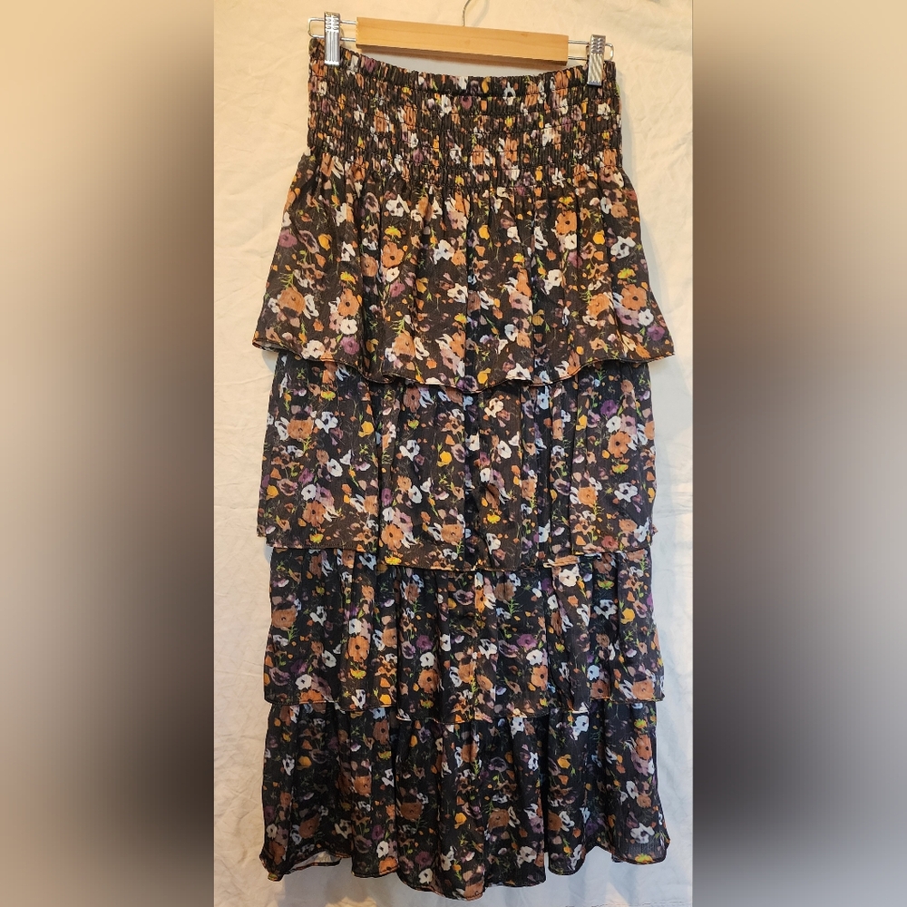 Industry Republic Clothing Tiered‎ Floral Skirt Size M